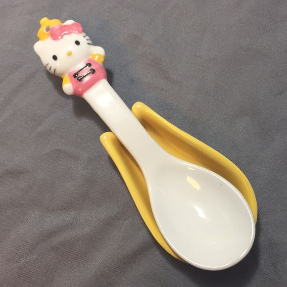 🎀🌟HELLO KITTY🌟🎀CERAMIC SPOON & REST🎉💕 - Picture 7 of 7